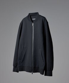 JOSEPH HOMME 【オリジナル素材】ライトタックジャージー ジップアップブルゾン ブラック系