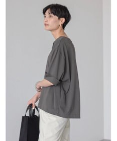 AMERICAN HOLIC 接触冷感バックタック袖折り返しカットプルオーバー