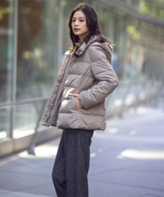 J.PRESS LADIES シルクネップ ツイード セミワイド パンツ