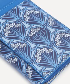 LIBERTY. アイフィス ブルー ジップド バーチカル ウォレット