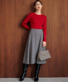 組曲 スエードライク トップハンドルバッグ