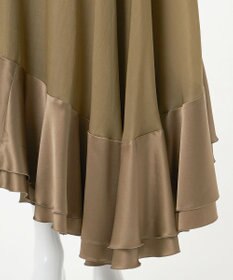 23区 【エステータ】ドレープサテン フレアスカート
