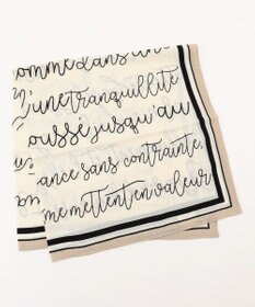 自由区 レターラージ スカーフ