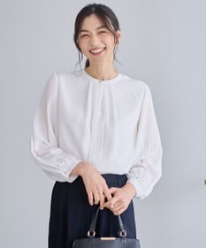 ANY L プリーツブラウス