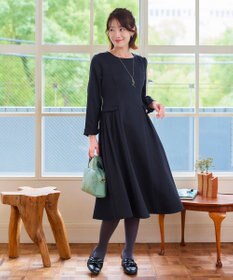 Tiaclasse 【洗える】サイドフラップワンピース