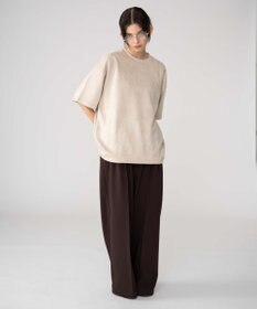 WEGO 【ユニセックス着用ITEM/MLサイズ展開】フェイクスウェードエンボスロゴT（SS）