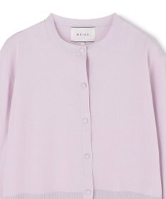 BEIGE， JULIE / コットンシルク クルーネックカーディガン