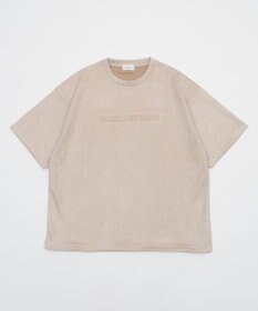 WEGO 【ユニセックス着用ITEM/MLサイズ展開】フェイクスウェードエンボスロゴT（SS）