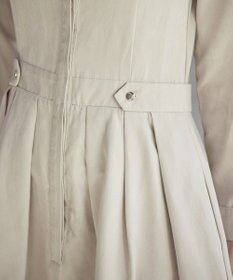 Tiaclasse 【新色追加・洗える】ピーチスキンバンドカラーワンピース