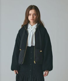 GRACE CONTINENTAL ツイードコンビパフィーブルゾン