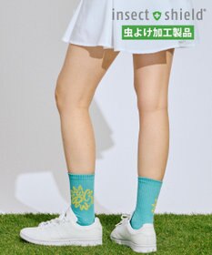 PW CIRCULUS 【虫よけ加工】【WOMEN】サークルロゴ　ミドルソックス  ゴルフ