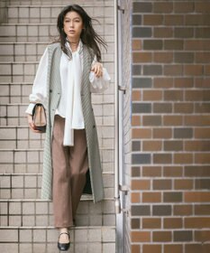 ANY L 【ストレッチ/ウエストゴム】エニィーヒート テーパードパンツ