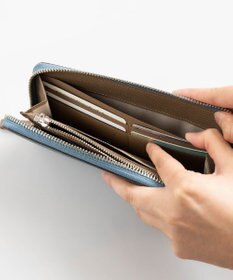 Atelier nuu 【長財布/バイカラー/本革】noble ラウンドウォレット