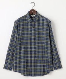 JOSEPH ABBOUD 【キングサイズ・柔らか/暖かい】ファインブラッシュド ネル チェック シャツ