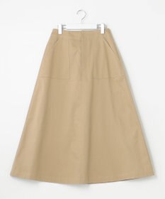 UNFILO 【GLOW 6月号掲載/洗える/ストレッチ】ライトコットン スカート