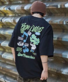 WEGO 【SMLサイズ展開】別注BENDAVISグラフィックT（SS）