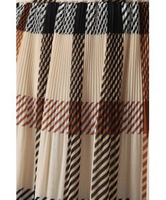 DAKS ハウスチェック プリーツ フレア スカート