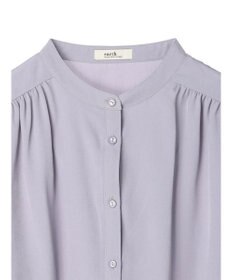 earth music&ecology バンドカラーブラウス