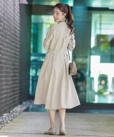 Tiaclasse 【新色追加・洗える】ピーチスキンバンドカラーワンピース