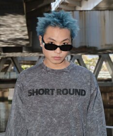 WEGO 【ユニセックス着用ITEM】ケミカルウォッシュグラフィックT（LS）