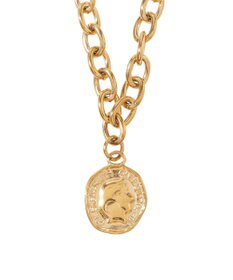 AMERICAN HOLIC 【ステンレス】コイントップチェーンネックレス