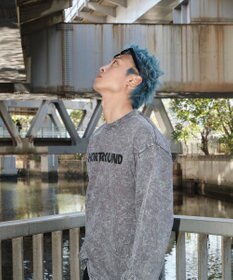 WEGO 【ユニセックス着用ITEM】ケミカルウォッシュグラフィックT（LS）