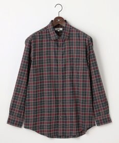 JOSEPH ABBOUD 【キングサイズ・柔らか/暖かい】ファインブラッシュド ネル チェック シャツ