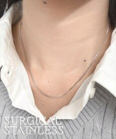 WEGO Lサージカルステンレスチェーンネックレス