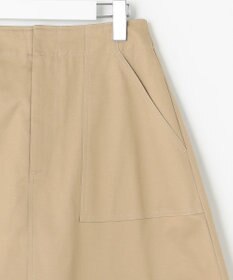 UNFILO 【GLOW 6月号掲載/洗える/ストレッチ】ライトコットン スカート