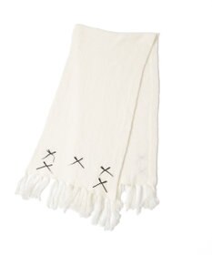 WEGO リボン付きニットストール