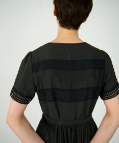 GRACE CONTINENTAL レース切替フレアワンピース