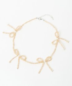 WEGO Lビーズリボンネックレス