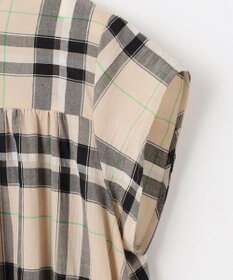 自由区 【カタログ掲載・洗える】シアーブライトチェック ワンピース