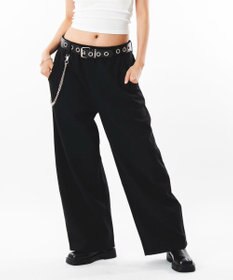 WEGO 【ユニセックス着用ITEM】ライトスウェットフェザーモチーフパンツ