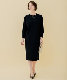 自由区 【WEB限定】ウールミルドジャージー スリーブコンシャスワンピース