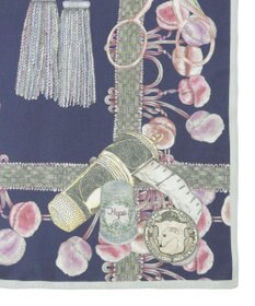 MOONBAT SWASH LONDON(スウォッシュロンドン） シルクツイルスカーフ THINK OF ME 68×68cm 日本製