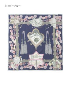 MOONBAT SWASH LONDON(スウォッシュロンドン） シルクツイルスカーフ THINK OF ME 68×68cm 日本製