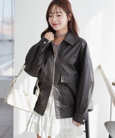 WEGO ヴィンテージライクPUフライトジャケット