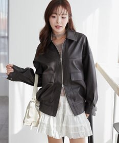 WEGO ヴィンテージライクPUフライトジャケット