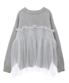 Green Parks ・ＡＮＤＳＥＡＲＣＨ　チュールレイヤードニット