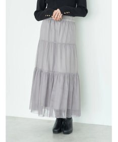 earth music&ecology ティアードチュールスカート