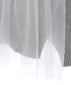 Green Parks ・ＡＮＤＳＥＡＲＣＨ　チュールレイヤードニット