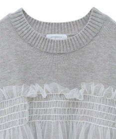 Green Parks ・ＡＮＤＳＥＡＲＣＨ　チュールレイヤードニット