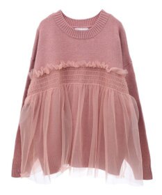 Green Parks ・ＡＮＤＳＥＡＲＣＨ　チュールレイヤードニット