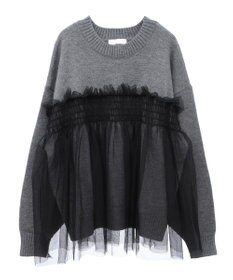 Green Parks ・ＡＮＤＳＥＡＲＣＨ　チュールレイヤードニット