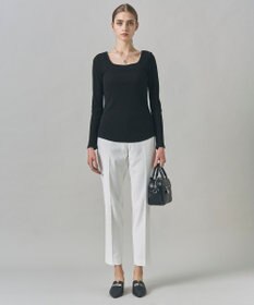 ICB 【洗える】【OUR WACOAL コラボ】カップイン スクエアネックロングTシャツ