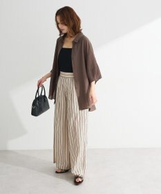 Green Parks ・ＥＬＥＮＣＡＲＥ　ＤＵＥ　ストライプワイドパンツ