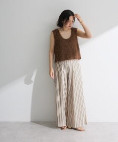 Green Parks ・ＥＬＥＮＣＡＲＥ　ＤＵＥ　ストライプワイドパンツ