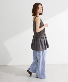 Green Parks ・ＥＬＥＮＣＡＲＥ　ＤＵＥ　ストライプワイドパンツ