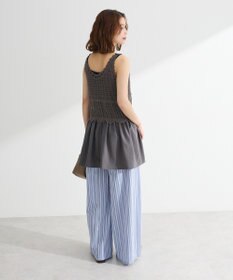 Green Parks ・ＥＬＥＮＣＡＲＥ　ＤＵＥ　ストライプワイドパンツ